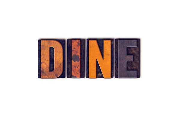 Dine Concept Tipo de tipografía aislada —  Fotos de Stock