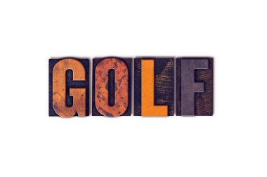 Tipo türü izole Golf kavramı