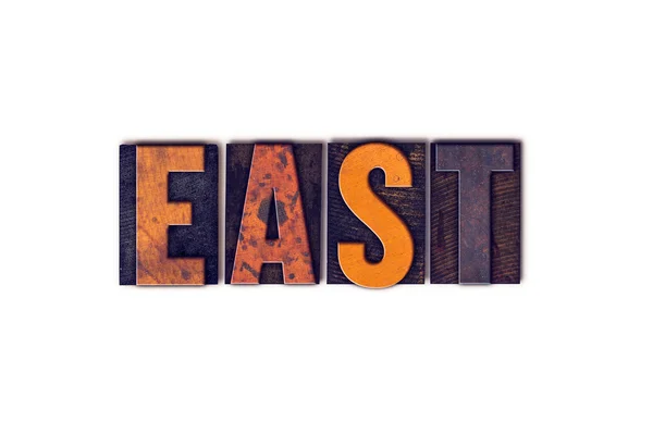 East Concept Isolated Letterpress Type — Stok fotoğraf