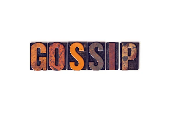 Gossip Concept Isolated Letterpress Type — Stock Photo, Image