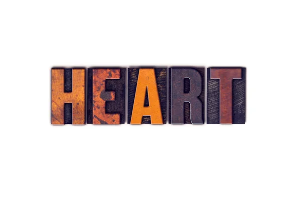 Concepto de corazón Tipo de tipografía aislada —  Fotos de Stock