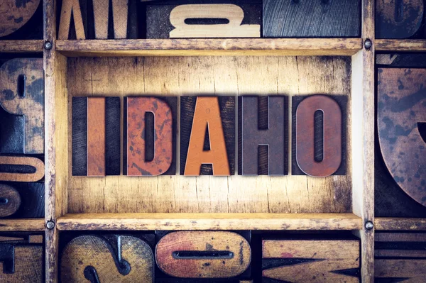 Idaho koncepcja Typografia typu — Zdjęcie stockowe
