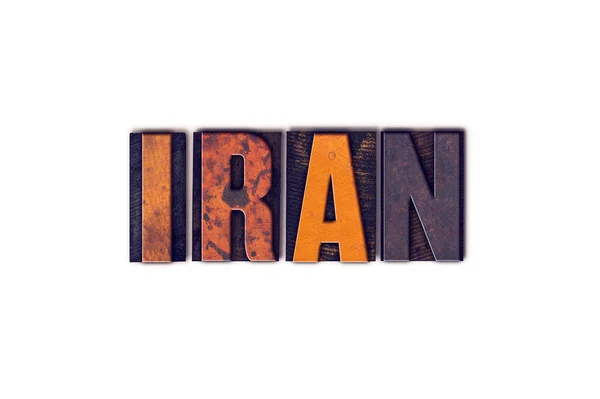 Iran konceptet isolerade boktryck typ — Stockfoto