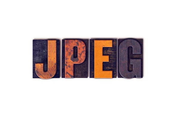 Tipo de tipografía aislada del concepto de JPEG — Foto de Stock