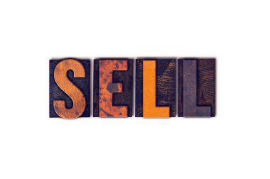 Kavram satmak izole Letterpress türü