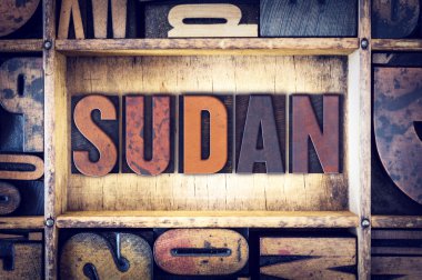Sudan kavramı Letterpress türü