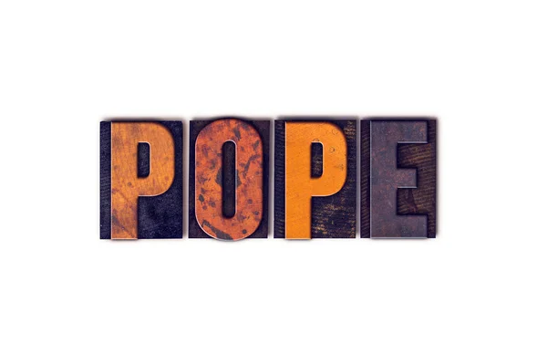 Pope Concept Type de presse à lettres isolée — Photo