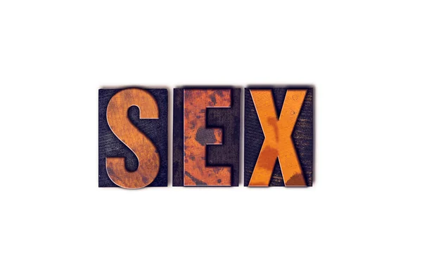 セックスの概念を分離した活版印刷の種類 — ストック写真