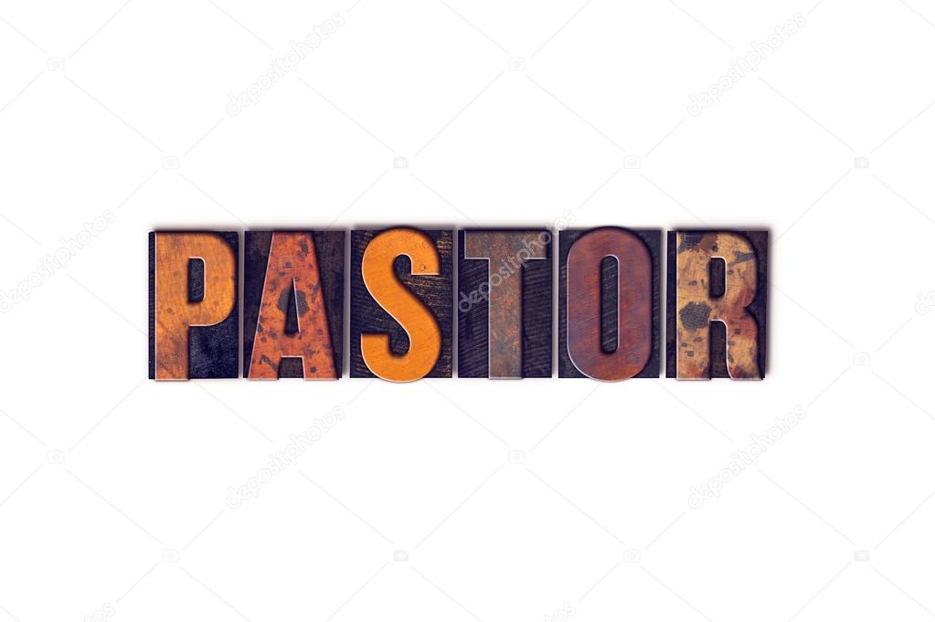 Pastor Concept Isolated Letterpress Type