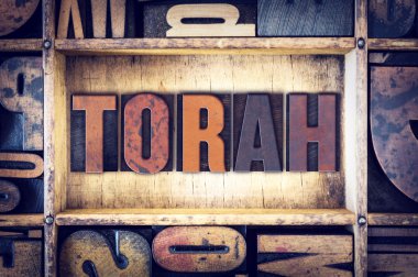 Tevrat kavramı Letterpress türü