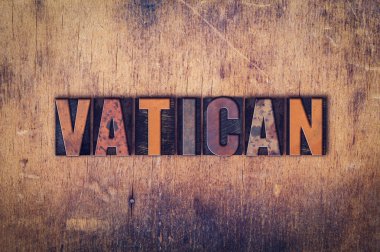 Vatikan kavramı ahşap Letterpress türü