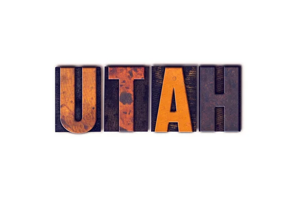 Utah Concept Tipo de tipografía aislada —  Fotos de Stock