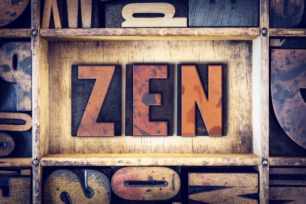 Type de typographie pour le Concept Zen — Photo