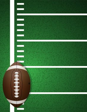 Alan arka plan üzerinde Amerikan futbolu