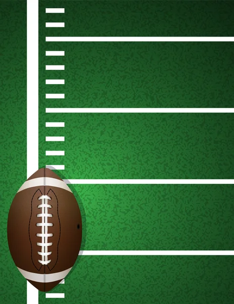 American Football auf dem Feld Hintergrund — Stockvektor