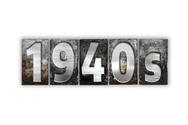 1940'larda kavramı izole Metal Letterpress türü