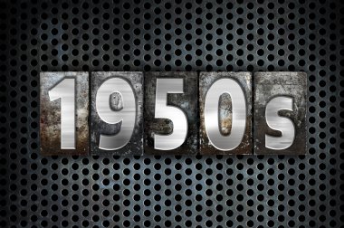 1950'lerde kavramı Metal Letterpress türü