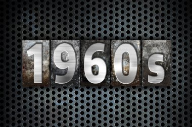 1960'larda kavramı Metal Letterpress türü