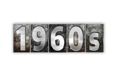 1960'larda kavramı izole Metal Letterpress türü