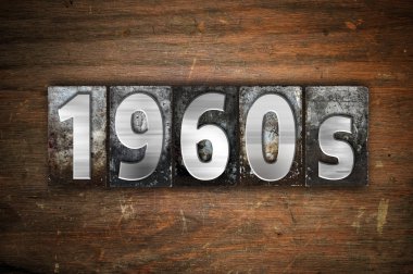 1960'larda kavramı Metal Letterpress türü