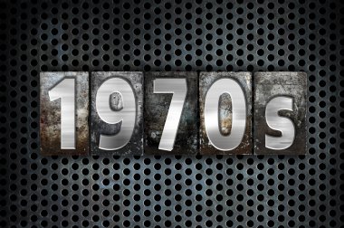 1970'lerde kavramı Metal Letterpress türü