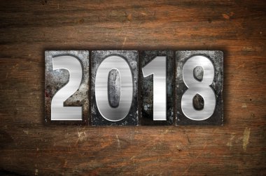 2018 kavramı Metal Letterpress türü