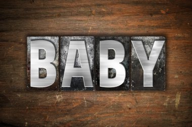 Bebek kavramı Metal Letterpress türü