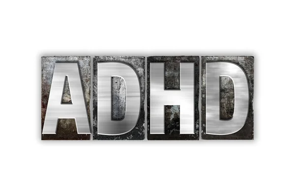 Adhd の概念絶縁金属活版型 — ストック写真