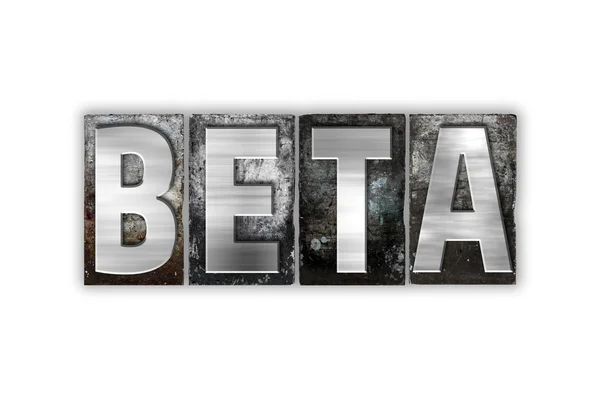 Beta 概念分离金属活字 — 图库照片