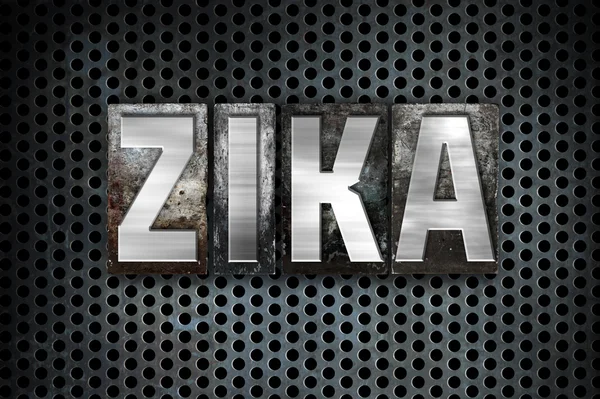 Zika Virus Concept metalen boekdruk Type — Stockfoto