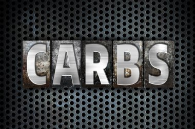 Karbonhidrat kavramı Metal Letterpress türü