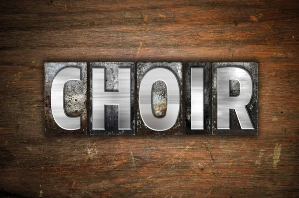 Choir Concept Metal Letterpress Type — Stock Photo, Image