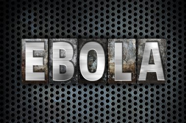 Ebola kavramı Metal Letterpress türü
