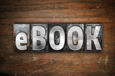 eBook kavramı Metal Letterpress tip