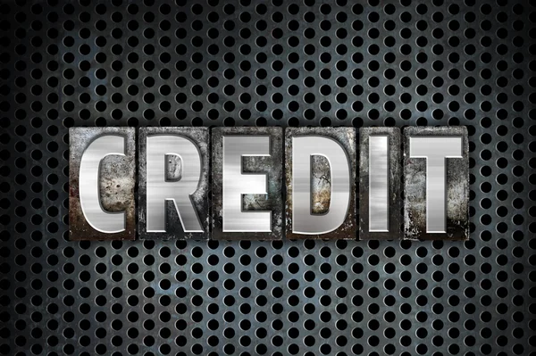 Credit Concept Metal Letterpress Type — Stock Photo, Image