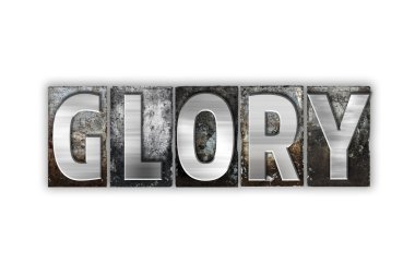 Zafer izole kavramı Metal Letterpress türü