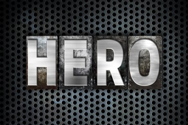 Kahraman kavramı Metal Letterpress türü