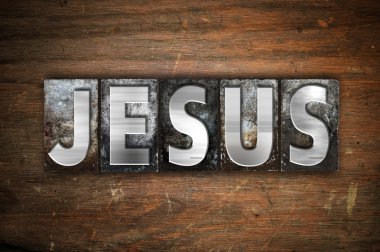 Jesus Concept Metal Letterpress türü