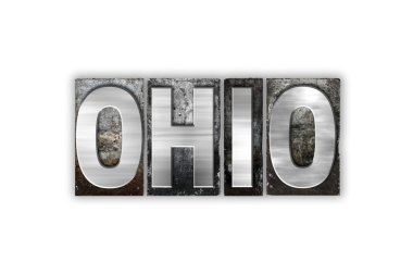 Ohio izole kavramı Metal Letterpress türü