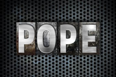 Papa'nın konsept Metal Letterpress tip