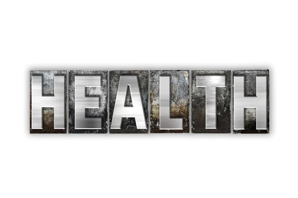 Health Concept Isolated Metal Letterpress Type — Stock Photo, Image