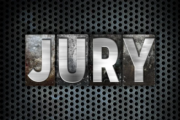 Jury Concept Metal Letterpress Type — Stock Photo, Image