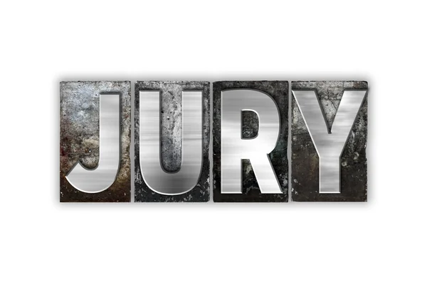 Jury Concept Isolated Metal Letterpress Type — Stock Photo, Image