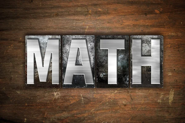 Math Concept metalen boekdruk Type — Stockfoto