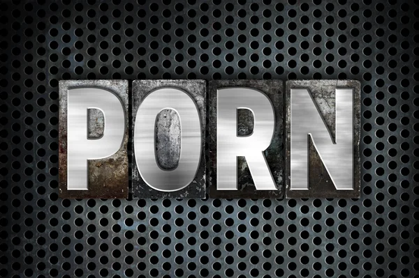 Pornó koncepció fém Magasnyomó típusa — Stock Fotó