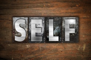 Benlik kavramı Metal Letterpress türü