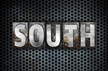 Güney kavramı Metal Letterpress türü