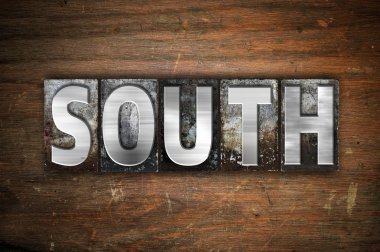 Güney kavramı Metal Letterpress türü