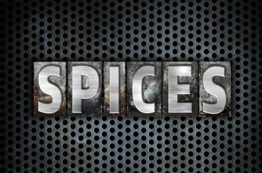 Baharat kavramı Metal Letterpress türü