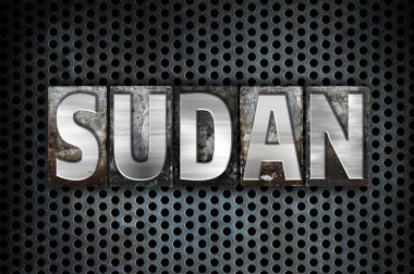 Sudan kavramı Metal Letterpress türü